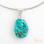 Turquoise Pendant set in Sterling Silver